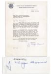 J. Edgar Hoover 1953 Typed Letter Signed -- Congratulating Employee on Tenth Year With FBI