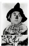 Ray Bolger 8 x 10 Glossy Wizard of Oz Signed Photo -- To Bill / From His Friend / The Scarecrow of Oz / Ray Bolger -- Fine
