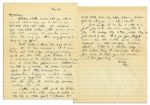 Dwight Eisenhower WWII Autograph Letter Signed -- ...one must be exceedingly careful of words!!! When this war is over Im going to swear off speeches, writings, etc...
