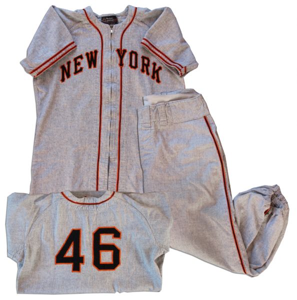 1947 New York Giants Uniform From the Personal Estate of Larry Jansen