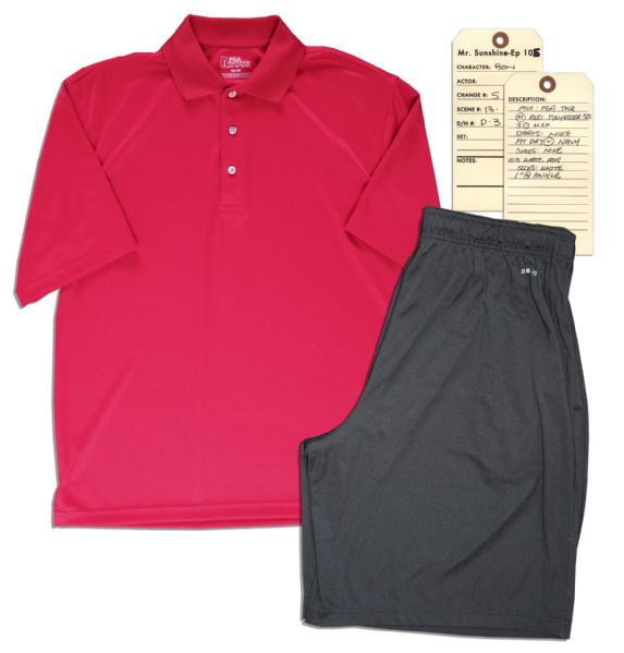 Matthew Perry Screen-Worn Polo Shirt & Shorts From His Series ''Mr. Sunshine''