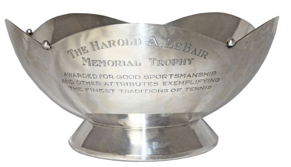 Tennis Legend Arthur Ashe's Harold A. LeBair Memorial Award -- For Good Sportsmanship & Made by Cartier