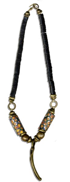 Arthur Ashe Personally Owned Ornate Bead & Metal Necklace