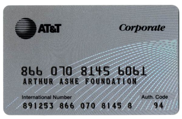 Arthur Ashe Foundation Phone Card