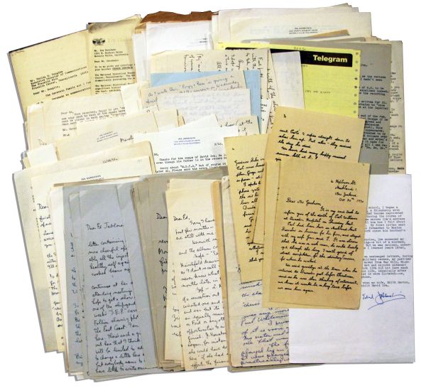 Important Archive of 141 Autograph & Typed Letters Signed by Ira Gershwin -- Discussing His Brother George, ''Porgy and Bess'' & More -- ''...then go back to the grind again to find a new rhyme...''
