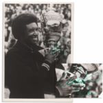 Excellent Arthur Ashe Signed Wimbledon Photo