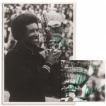 Arthur Ashe Signed Wimbledon Photo