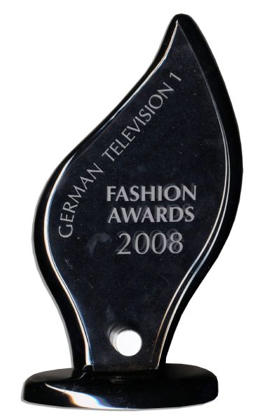 Pair of Screen-Used Fashion Awards Trophies From Sacha Baron Cohen's Hit Satire ''Bruno''