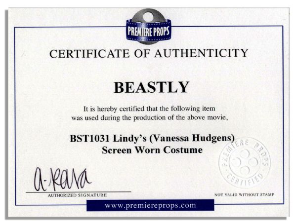 Vanessa Hudgens Screen-Worn Wardrobe From ''Beastly''