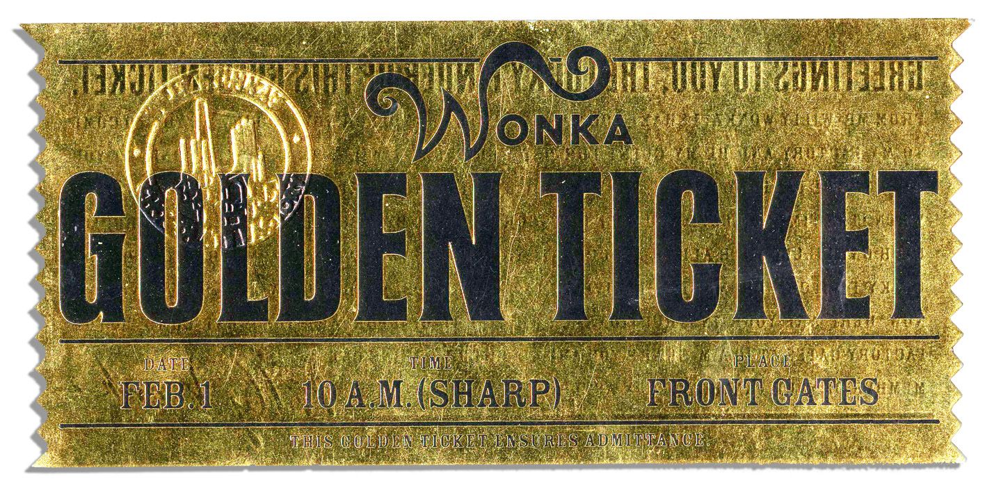 willy wonka golden ticket shirt