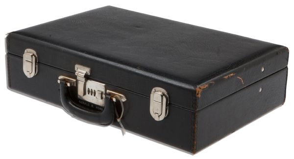 Gerald Ford's Personally Owned Leather Briefcase -- Embossed With His Name