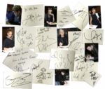 Fantastic 2013 Grammy Awards Green Room Autograph Book -- Signed by 70+ Celebrities Including Beyonce, Adele, Elton John, Sting, Jay-Z, Alicia Keys, Rihanna, Jack White, Taylor Swift, Etc.
