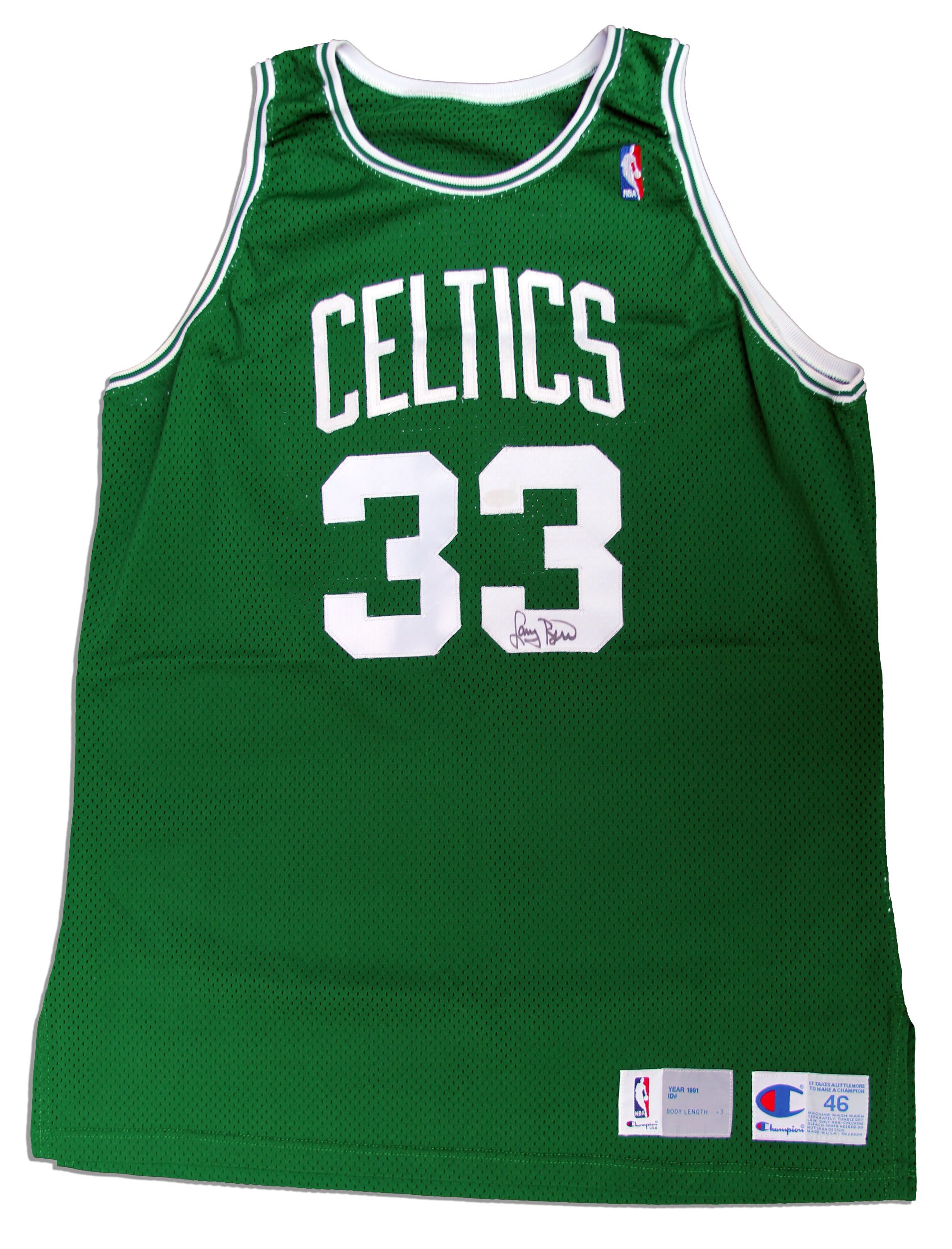 Lot Detail Larry Bird Signed & Game Worn Celtics Jersey