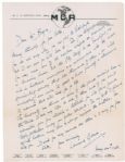 Miracle on 34th Street Actor Edmund Gwenn Autograph Letter Signed -- the Oscar Winning Kris Kringle Writes a Lengthy Letter, ...you will undoubtable come under its spell...