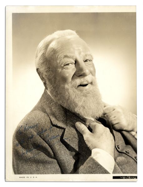 Edmund Gwenn 8'' x 10'' Signed Photo of Himself as the Kindly Kris Kringle From ''Miracle on 34th Street''