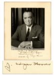 J. Edgar Hoover Signed Photo -- Taken by Hollywood Glamour Photographer Max Autrey