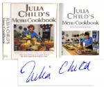 Julia Child Signed Julia Childs Menu Cookbook