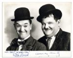 Comedy Legends Laurel & Hardy Signed 10 x 8 Photo