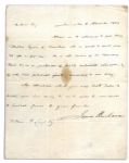 James Buchanan Autograph Letter Signed Referring to His Party Affiliations -- ...He is...a gentleman of highly respectable character, & of the true political faith, according to our belief...