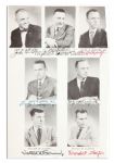 Page Signed by the Original Mercury 7 Astronauts Next to Their Photos -- John Glenn, Virgil Grissom, Alan Shepard, Leroy Cooper, M. Scott Carpenter, Walter Schirra & Donald K. Slayton