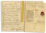 Auschwitz Concentration Camp Prisoner Letter From 1943 -- ...Its allowed to send daily parcels with food, only 250 gr...