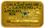 Apollo 12 Space-Flown Card -- From the Second Successful Manned Lunar Mission