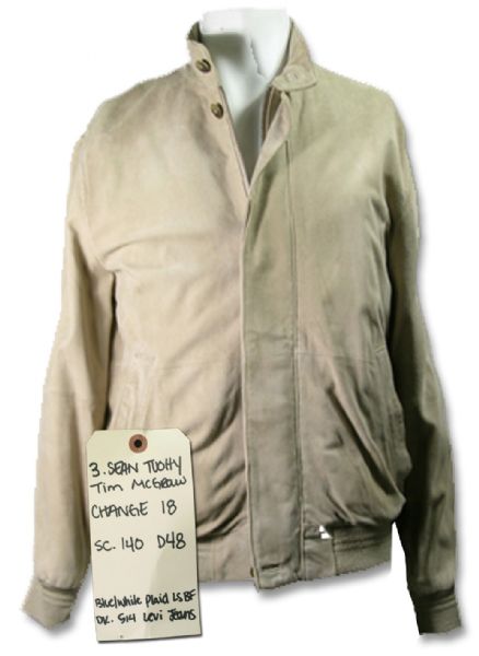 Tim McGraw Screen-Worn Suede Bomber Jacket From ''The Blind Side''