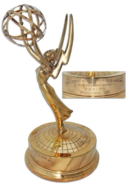 Emmy Award Trophy Won by CBS in 1957 -- For Their Groundbreaking 90-Minute Live Drama ''Performance 90''