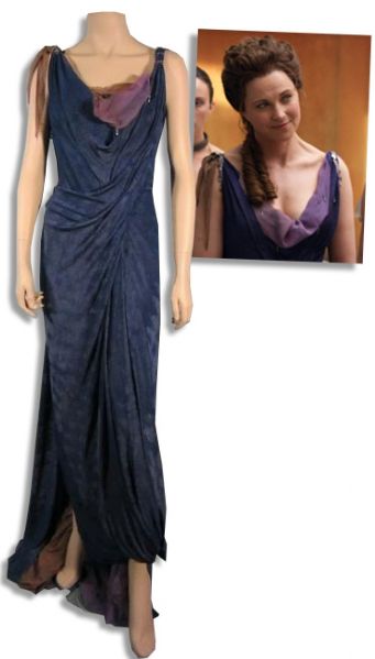 Lucy Lawless Screen-Worn Gown From the ''Spartacus'' TV Show Prequel, ''Gods of The Arena''