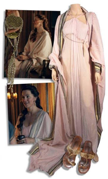 Lucy Lawless Screen-Worn Gown From the ''Spartacus'' Prequel, ''Gods of The Arena''