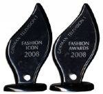 Pair of Screen-Used Fashion Awards Trophies From Sacha Baron Cohens Hit Satire Bruno