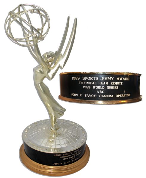 Sports Emmy for the 1989 World Series in San Francisco -- Coincided With The Loma Prieta Earthquake, the First Time a Major U.S. Earthquake Occurred During a Live Broadcast