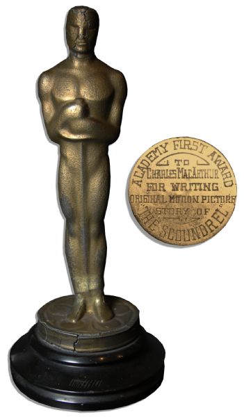 Academy Award Won by Charles MacArthur in 1936 For ''The Scoundrel'' -- The First Year The Name ''Oscar'' Was Used!