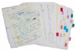 John Ehrlichmans Unpublished Watergate Notebook Used by Ehrlichman During the Hearings -- Fantastic, Museum-Worthy Item -- ...the W/G break-in was a campaign issue from the first...