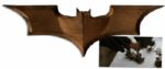 Iconic Bat Symbol Batarang Prop -- Used in The Production of  Hit Prequel Batman Begins