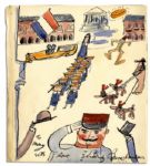 Original Artwork by Madeline Author and Illustrator Ludwig Bemelmans -- Singular Illustration From the Early 1940s