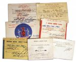 Bob Keeshan Collection of Seven 1940s Navy-Related ID Cards