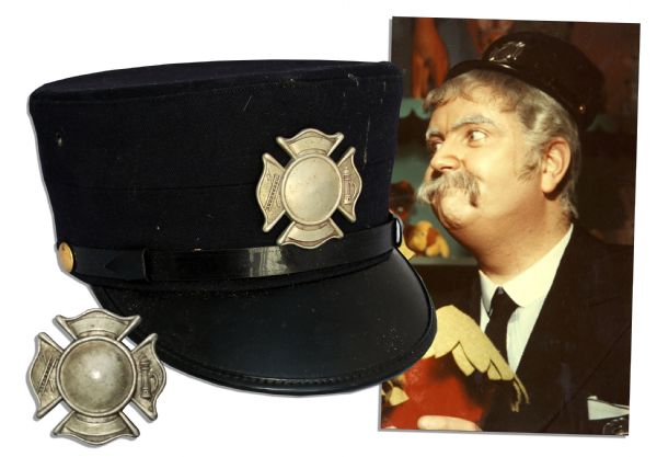 Captain Kangaroo's Classic Screen-Worn Fire Captain Hat From the Earliest Episodes -- Circa 1955-1959