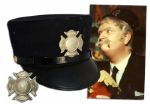Captain Kangaroos Classic Screen-Worn Fire Captain Hat From the Earliest Episodes -- Circa 1955-1959