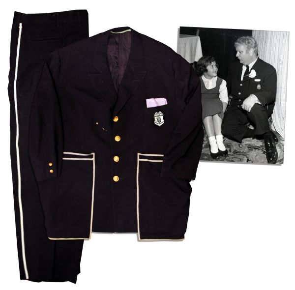 Captain Kangaroo's 1955-1971 Screen-Worn Navy Blue Suit With the Kangaroo-Pocket Jacket That Inspired the Name -- The First Incarnation of the Captain Before the Red Jacket Days