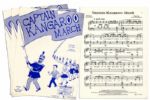 Captain Kangaroo Sheet Music -- Lot of 3 of Captain Kangaroo March
