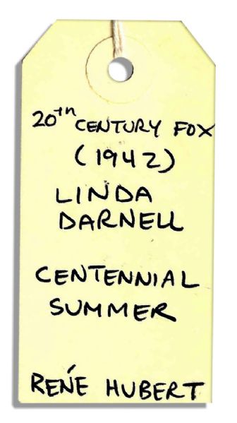 Linda Darnell Screen-Worn Dress From the 1940's Musical ''Centennial Summer'' -- By Oscar Nominated Costume Designer Rene Hubert