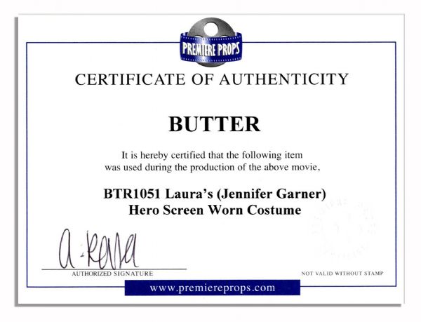 Jennifer Garner Screen-Worn Hero Shirt & Sweater From Her 2011 Comedy ''Butter''