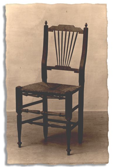 Chair Used by Napoleon Bonaparte at the Netherlands Home Where He Stayed at the Battle of Waterloo in 1815