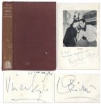 Vivien Leigh & Laurence Oliver Signed First Edition Book, The Oliviers -- Very Rare Dual Signatures
