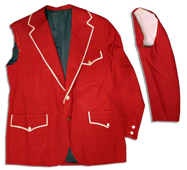 Iconic Captain Kangaroo Screen-Worn Red Jacket From Its Debut Year -- 1971
