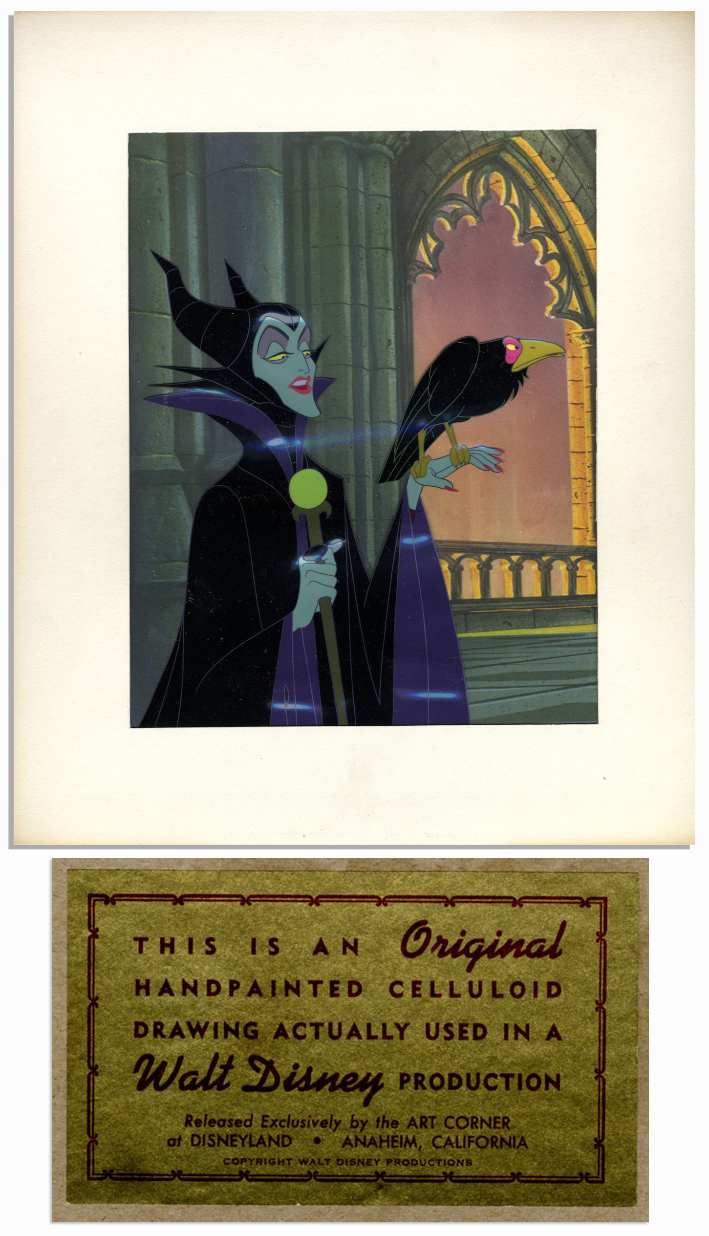 Lot Detail - 1959 Disney Animation Cel of ''Maleficent'' From ''Sleeping  Beauty''