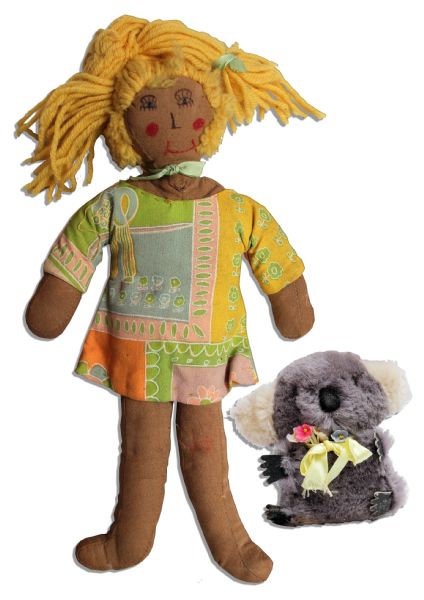 Fabric Doll & Plush Koala Bear From the Captain Kangaroo Show