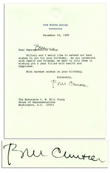 Bill Clinton Sends Birthday Wishes as President