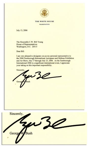 George W. Bush Typed Letter Signed as President -- From 2006 -- ''...I appreciate your taking on this important responsibility...''